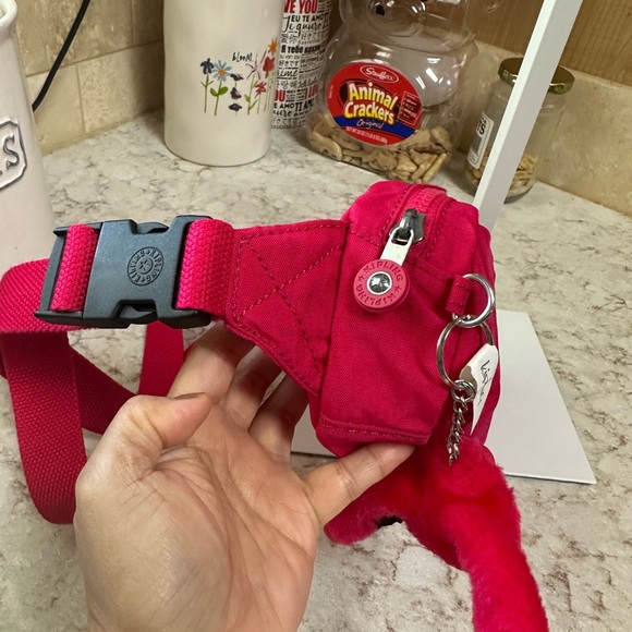 Kipling Alys Waistpack or Belt Bag in Confetti Pink Color, New with Tag - Picture 3 of 11